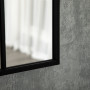Väggspegel Fönster Stil Svart 70 x 50 cm