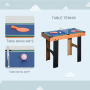 Multispelbord 4-i-1 – Bordsfotboll, Airhockey, Bordtennis & Minibil...