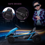 Elbil för Barn Go Kart Drift Funktion Blå Svart