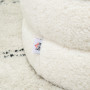 Fotpall Teddy Fleece Φ 40 x 45 cm Krämvit
