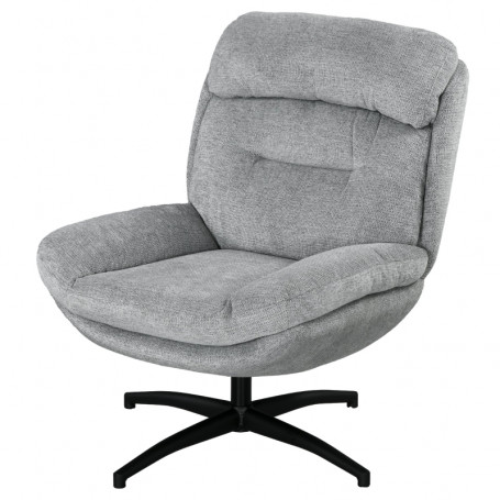 Relax Fåtölj 360 Rotation Grå Chenille