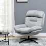 Relax Fåtölj 360 Rotation Grå Chenille