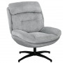 Relax Fåtölj 360 Rotation Grå Chenille