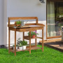 Planteringsbord med Handfat, Naturligt 117 x 45 x 121 cm
