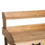 Planteringsbord med Handfat, Naturligt 117 x 45 x 121 cm