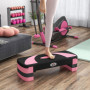 Aerobic Stepper Justerbar 80 x 31 x 10/15/20 cm Rosa Svart
