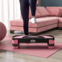 Aerobic Stepper Justerbar 80 x 31 x 10/15/20 cm Rosa Svart