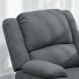 Relax Fåtölj med Liggfunktion och Fotstöd 90 x 96 x 98 cm Grå