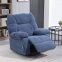 Relax Massage Fåtölj med Liggfunktion 98 x 90 x 98 cm Blå