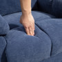 Relax Massage Fåtölj med Liggfunktion 98 x 90 x 98 cm Blå