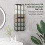 Vägg Handduksställ för 6 Stora Handdukar 21 x 12 x 74 cm