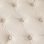Sängbänk med Knappar Vintage Design - Beige 120 x 41 x 48 cm