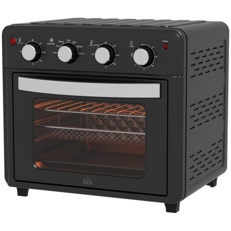 Miniugn med Varmluftsfritös 90-230°C, 7 Program, 1600 W
