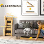 Hundtrappa Halkskydd Höjdjusterbar 83 x 40 x 62,5 cm