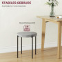Matstol Stapelbara Pall 4-pack Sammet Mörkgrå 41,5 x 41,5 x 46 cm