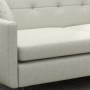 Soffa 3-sits med Sidofickor och Kuddar 165 x 73 x 72 cm Beige Linne