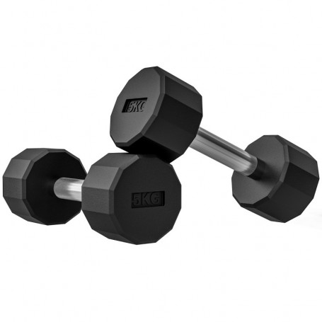 Hantelset 2 x 5 kg - Push Up Bars Svart