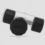 Hantelset 2 x 5 kg - Push Up Bars Svart