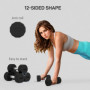 Hantelset 2 x 10 kg - Push Up Bars Svart