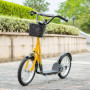 Sparkcykel - Skoter med Luftgummi Däck Orange 5-12 år