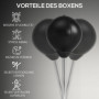 Boxningsboll Stående Barn Justerbar Höjd med Handskar H. 125 -145 cm Svart