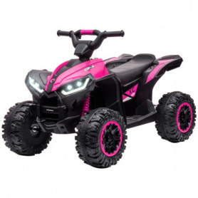 ATV Elbil för Barn 3-8 år med Ljud- och Ljuseffekter Rosa