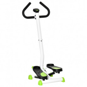 Stepper / Trappmaskin med Justerbar Motstånd, LCD-skärm Vit Grön