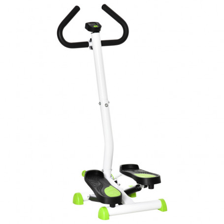 Stepper / Trappmaskin med Justerbar Motstånd, LCD-skärm Vit Grön