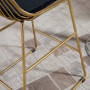 Barstol 2 st Geometrisk Metalldesign Guld