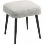 Sittpall Teddy Fleece Ljusgrå 42 x 42 x 47 cm