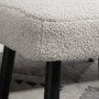 Sittpall Teddy Fleece Ljusgrå 42 x 42 x 47 cm