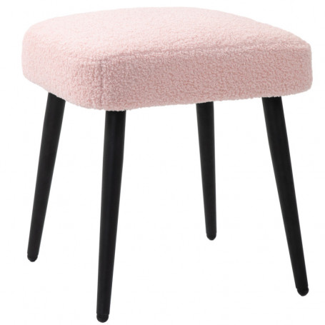 Sittpall Teddy Fleece Rosa 42 x 42 x 47 cm