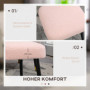 Sittpall Teddy Fleece Rosa 42 x 42 x 47 cm