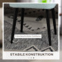 Sittpall Teddy Fleece Ljusblå 42 x 42 x 47 cm