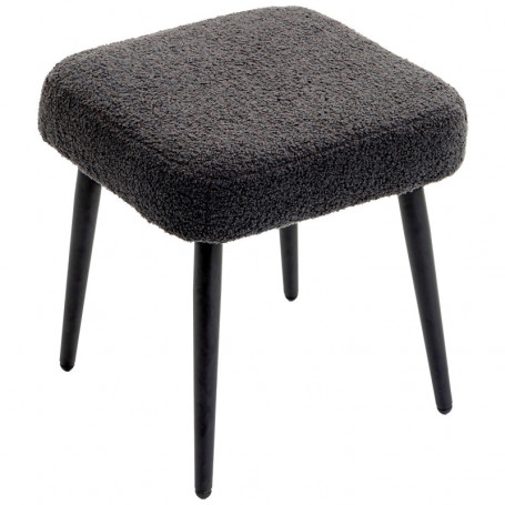 Sittpall Teddy Fleece Mörkgrå 42 x 42 x 47 cm