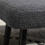 Sittpall Teddy Fleece Mörkgrå 42 x 42 x 47 cm