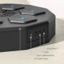 Musik boxningsmaskin Bluetooth Konstläder Svart