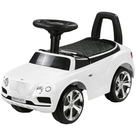 Gåbil Bentley Bentayga med horn, musik, tippskydd Vit