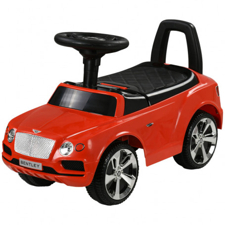 Gåbil Bentley Bentayga med horn, musik, tippskydd Röd
