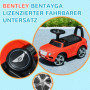 Gåbil Bentley Bentayga med horn, musik, tippskydd Röd