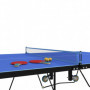 Bordtennisbord 274 x 152,5 x 76 cm med Hjul Blå