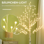 Dekorationsträd med 120 LED Belysning Varmvit 150 cm