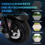 El Motorcykel för Barn Trehjulig med LED och Simulerad Ljud - Svart - Röd