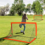 Fotbollsmål Hopfällbart x2 Set 186 x 90 x 89 cm Orange