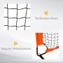 Fotbollsmål Hopfällbart x2 Set 186 x 90 x 89 cm Orange