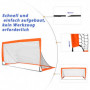 Fotbollsmål Hopfällbart x2 Set 186 x 90 x 89 cm Orange