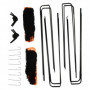 Fotbollsmål Hopfällbart x2 Set 186 x 90 x 89 cm Orange