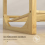 Bambu Skoställ Ventilerad Hyllor 76 x 33 x 67 cm