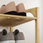 Bambu Skoställ Ventilerad Hyllor 76 x 33 x 67 cm