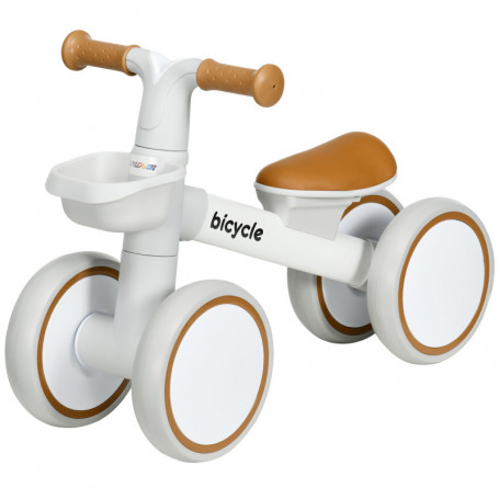 Balanscykel Whisper Dubbel Däck 1-3 år Brun Vit